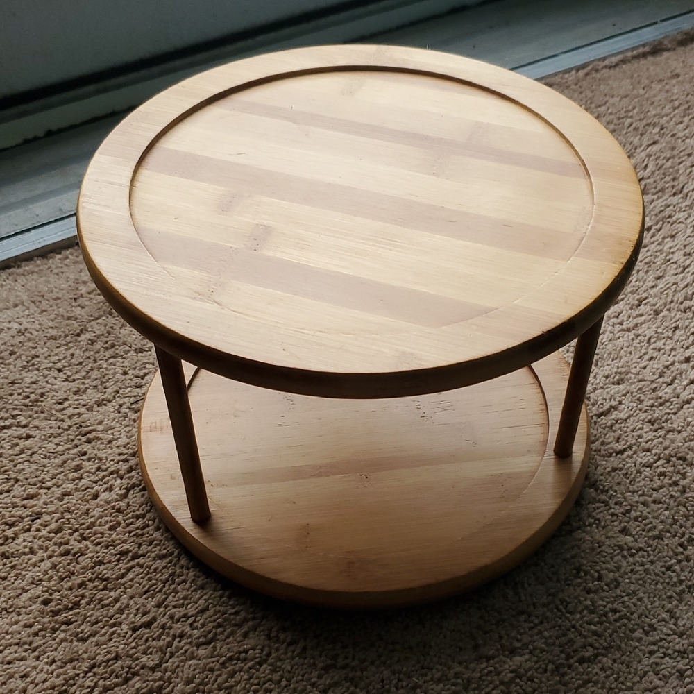 Round Wooden Lazy Susan